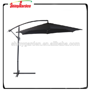 10ft steel 6 ribs outdoor patio umbrella, cantilever umbrella, steel hanging umbrella 6ribs